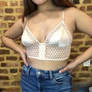 Victoria's Secret Satin and Mesh Bustier